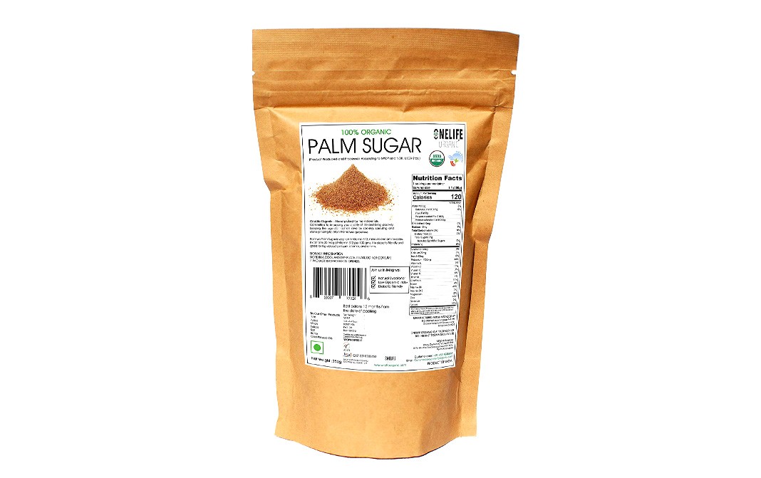 Onelife 100% Organic Palm Sugar  Pack  250 grams